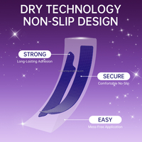 Bandes blanchissantes violettes pour usage domestique, antidérapantes, sans résidus, 7 sachets, Violet V34 6%hp, bandes blanchissantes sèches pour les dents
