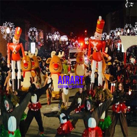Costume de cerf gonflable pour célébration de Noël en plein air, mascotte gonflable en peluche de renne