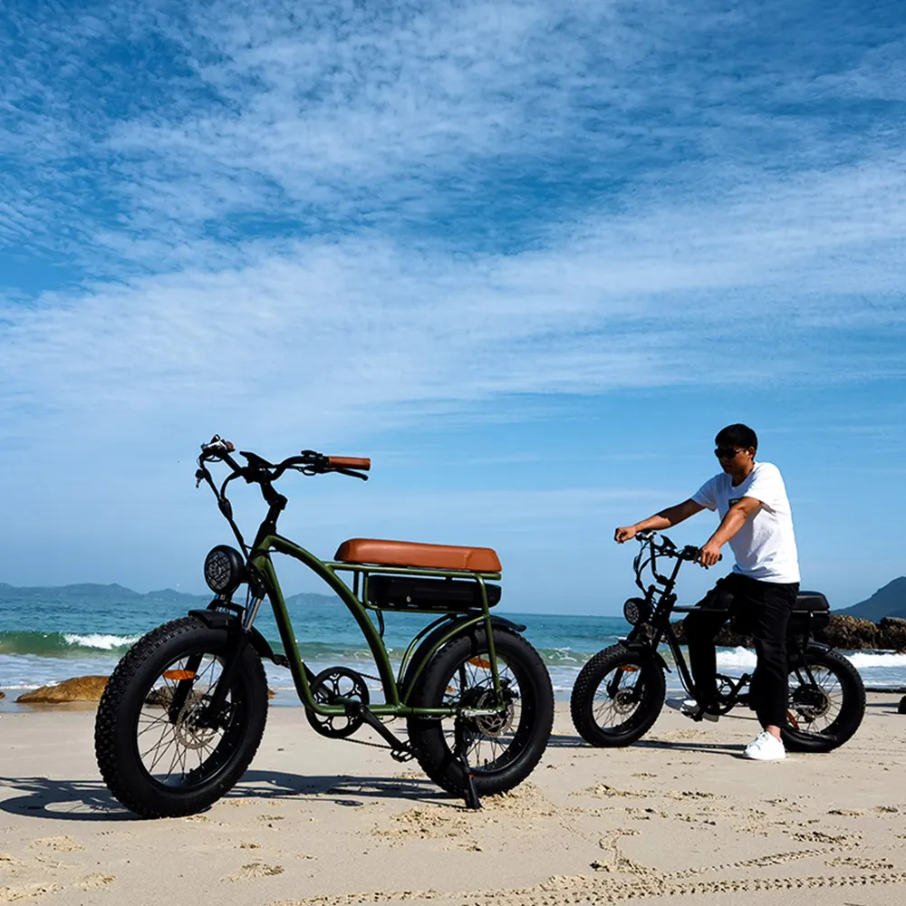 2022 모토 스타일 전자 자전거 슈퍼 48v 350w/500w 73 지방 타이어 전자 자전거 전자 자전거 전기 자전거