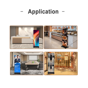 Écran LED portable sur pied, design ultra fin, 83 <span class=keywords><strong>pouces</strong></span>, personnalisable P1.2 P1.8 P2 P2.5, écran d'affichage LED intérieur, contrôle Wifi USB - Product Image 5