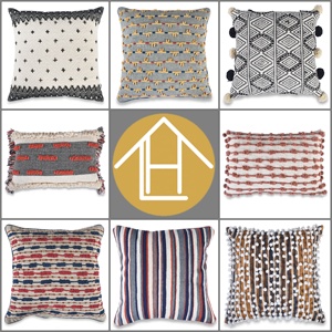 ปลอกหมอนอิงสีแดงแบบพู่ห้อยสำหรับตกแต่งบ้าน,ปลอกหมอนสำหรับโซฟา - Product Image 2