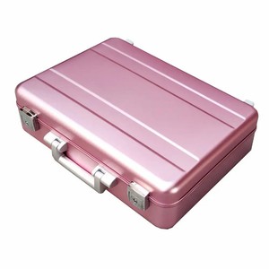 Maletín de Aluminio Rosa con Cerradura para Hombre o Mujer, Estuche Rígido de Metal con Espuma para Viajeros, Equipaje, Manualidades, Viajes, Dinero en Efectivo - Product Image 3