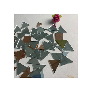 Mosaico de Espejo de Vidrio para Manualidades, Piezas Delgadas Personalizadas al por Mayor, Espejo Autoadhesivo para Kits de Manualidades, Decoración Navideña - Product Image 1