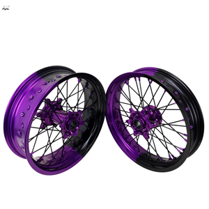 Ruedas <span class=keywords><strong>KTM</strong></span> EXC SXF XC XC-W Supermoto, Llantas de 17 Pulgadas, Bujes de Aluminio 7116 CNC, Juego de Ruedas <span class=keywords><strong>Supermotard</strong></span> de Alta Durabilidad - Product Image 1