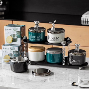 Nordic Style <b>Ashtray</b> With Lid Metal Round Design For Home Living Room Use - Product Image 1