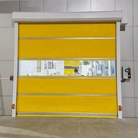 Portes intérieures à enroulement rapide en PVC pour ateliers, entrepôts, salles blanches, industries pharmaceutiques et alimentaires