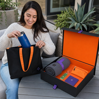 Kit Cadeau Personnalisé pour Événement d'Halloween avec Sac Fourre-tout, Gobelet, Couverture, Porte-clés LED, Pochette à Collations, Portefeuille pour Billets et Boîte Cadeau - Fournisseur