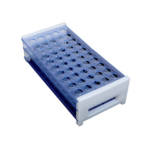 Soporte para Tubos de Ensayo Huichuang de 13 mm y 50 Orificios, Soporte de Plástico para Tubos de Centrífuga de Laboratorio, Calidad Premium - Product Image 1