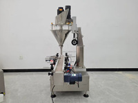 Machine de remplissage automatique de poudre sans poussière de table avec collecteur de poussière, équipement de remplissage de poudre à vis sans fin fermé pour usine alimentaire