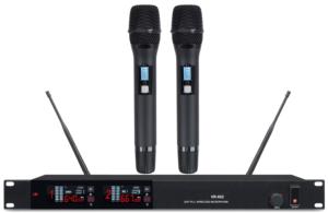 Micrófono inalámbrico VR602 UHF PLL para KTV <span class=keywords><strong>karaoke</strong></span> cantando auriculares de mano Lavalier 500-900Mhz micrófono de canto KTV súper estable - Product Image 2