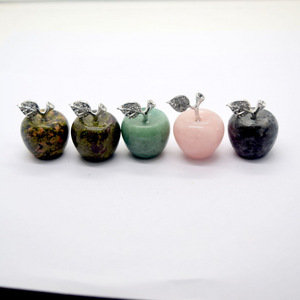 Đá tự nhiên hòa bình pha lê cao cấp giáng sinh Home & Car trang trí DIY Mô hình chạm khắc từ Jade <span class=keywords><strong>Apple</strong></span> <span class=keywords><strong>Tree</strong></span> trang trí - Product Image 3