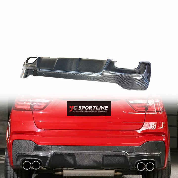Carbon Fiber Rear Bumper Lip Diffuser for BMW X4 F26
