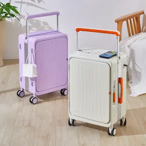 Brede Trolley Multifunctionele Nieuwe Bagage Dames Trolley Koffer Heren Stevige En Duurzame Student Spinner Wachtwoord Koffer