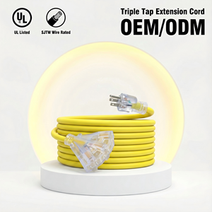 लिंशेंग उल सूचीबद्ध sjtw भारी शुल्क पावर कॉर्ड 25 फीट एक्सटेंशन केबल ट्रिपल नल नल एक्सटेंशन कॉर्ड - Product Image 1