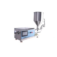 Machine de remplissage de bureau à double vis, pompe à cavité progressive pour eaux usées, aliments, gels, beurres, huiles, sodas et crèmes à haute viscosité