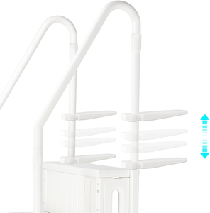 <span class=keywords><strong>Echelle</strong></span> de <span class=keywords><strong>piscine</strong></span> 3 marches <span class=keywords><strong>Double</strong></span> main courante Escaliers avec marches antidérapantes et résistantes - Product Image 6