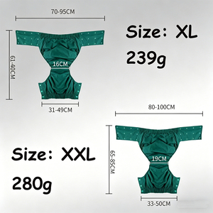 Culotte d'incontinence réutilisable en coton écologique <span class=keywords><strong>pour</strong></span> femme, protection anti-fuites, soin des personnes âgées, doublure en soie glacée, <span class=keywords><strong>couche</strong></span> lavable à haute absorption - Product Image 2