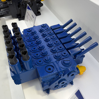Vanne de commande principale pour mini-excavatrice TRM10, vanne hydraulique multi-directionnelle à détection de charge et partage de débit