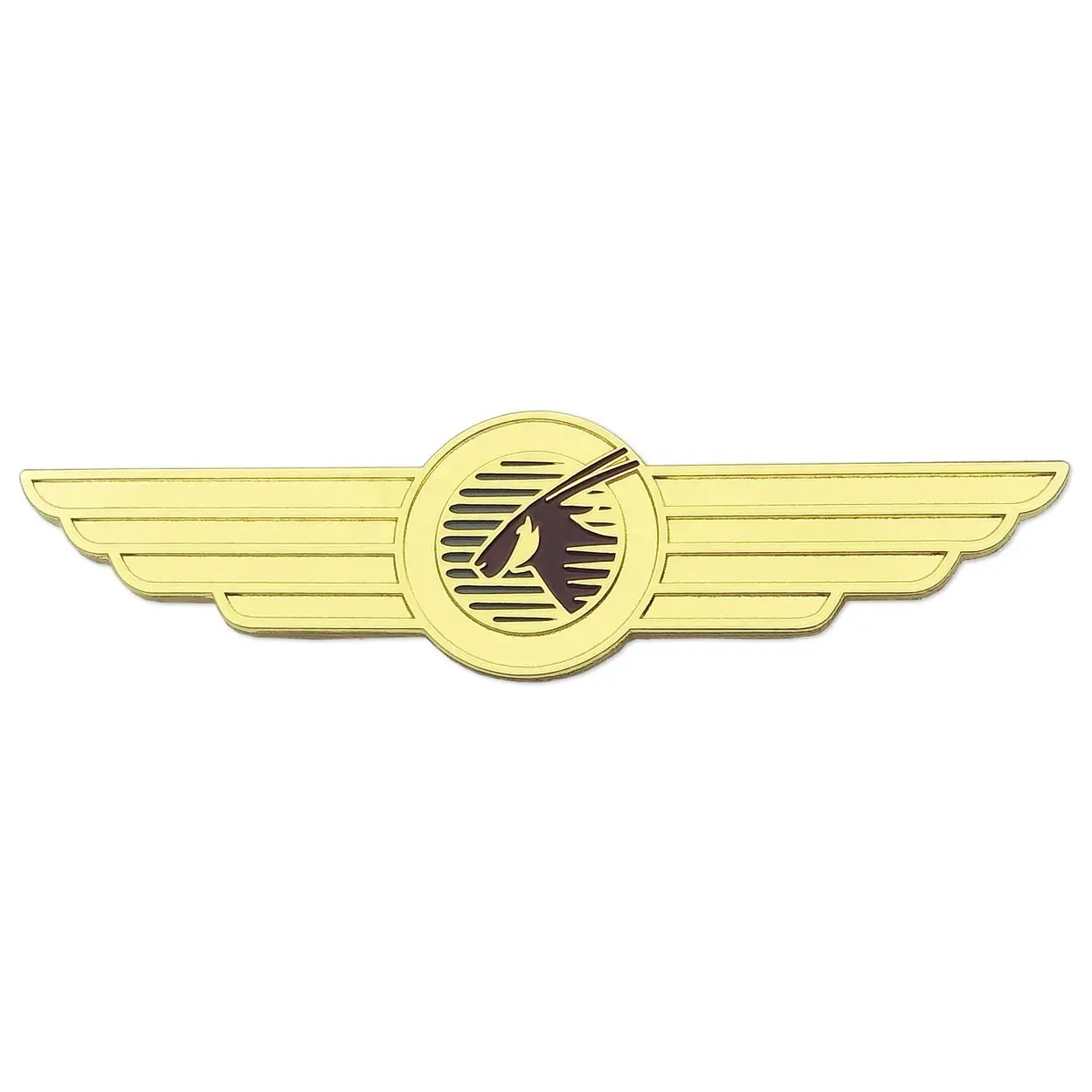 주문 금속 디자인 항공 아카데미 로고 상표 획uniform 날개 접어젖힌 옷깃 핀은 주물 비행가 의류 모자 기장 죽습니다