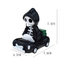 Voitures à rétrofriction Halloween : Mini-véhicules jouets à inertie avec motifs de dessins animés (Citrouille, Fantôme, Squelette) pour sacs cadeaux de fête d'enfants