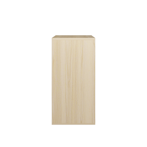 Mueble de Almacenamiento de Madera Natural <span class=keywords><strong>con</strong></span> Puerta Corredera, Organizador Moderno de 2 Niveles, Mueble de Panel Blanco para Sala de Estar, Dormitorio - Product Image 6