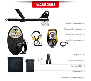 Tianxun Skycruiser 전문 금 탐지기 S24K 완전 방수 IP68 금 금속 탐지기 금 탐지기 탐지기 - Product Image 6