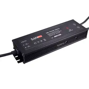 8A 정전류 전압 LED 스트립 드라이버 12v 24v AC-DC CCTV 스위칭 전원 IP67 실외 슬림 블랙 SMPS 전원 공급 장치