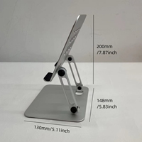 IKATAK support de tablette en alliage d'aluminium de refroidissement réglable support d'onglet pliable pour iPad Android Logo personnalisable pour une utilisation de bureau