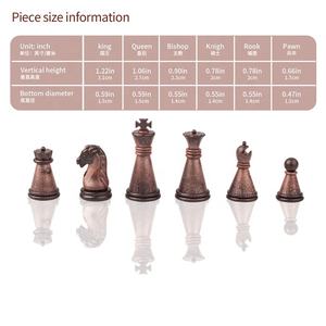 Trend Fashion Wood Texture 20x20cm <span class=keywords><strong>Ajedrez</strong></span> pequeño portátil Premium <span class=keywords><strong>para</strong></span> diversión familiar - Product Image 5