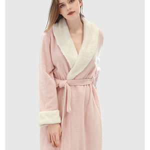 En gros Femmes Éponge Grande Taille Bio À Motifs Coton Velours Peignoirs - Product Image 1