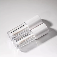 4ml personnalisé grande tête de brosse Abs brillant à lèvres Tube liquide Blush gommage à lèvres conteneur d'emballage cosmétique vide en plastique Tube