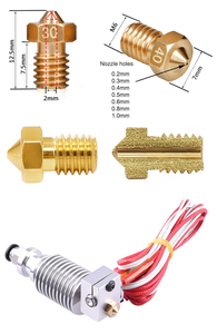 <span class=keywords><strong>Boquilla</strong></span> para Impresora 3D E3D <span class=keywords><strong>Volcano</strong></span> MK8, 0.2, <span class=keywords><strong>0.4</strong></span>, 0.6, 0.8, 1.0 mm, Latón, Acero Inoxidable - Product Image 3