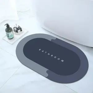 Alfombrilla Antideslizante de Secado Rápido para Baño, Alfombrilla Absorbente de Tierra de Diatomeas para Puerta de Baño, para Uso en el Hogar o Hotel - Product Image 6