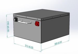 แบตเตอรี่ลิเธียมไอออนแบบชาร์จได้ เกรด A 12V 200Ah  กล่องเหล็กติดตั้งใต้เบาะ  แบตเตอรี่ LiFePO4 แบบ Deep Cycle สำหรับใช้งานเพื่อการพักผ่อน - Product Image 2