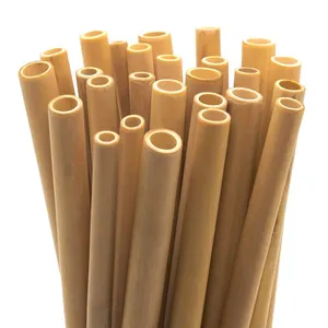 Pailles Pailles en bambou naturel réutilisables à vendre Pailles en bambou personnalisées