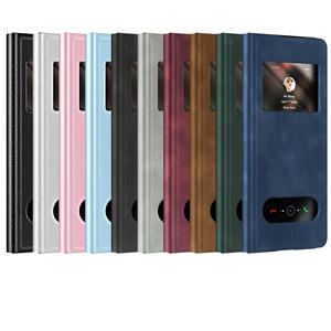 Funda tipo libro con doble ventana y soporte de cuero para <span class=keywords><strong>Samsung</strong></span> <span class=keywords><strong>Galaxy</strong></span> Z Fold 7 6 5 <span class=keywords><strong>2</strong></span>, cubierta protectora para <span class=keywords><strong>Samsung</strong></span> <span class=keywords><strong>Galaxy</strong></span> Z Fold 4 3 - Product Image 6