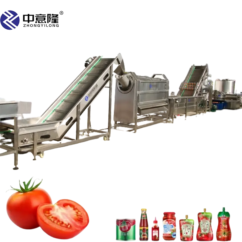 トマトペースト製造ライン自動小型加工工場食品製造機