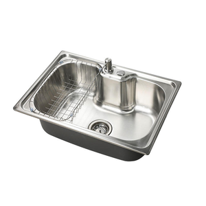 Fregadero <span class=keywords><strong>de</strong></span> Cocina <span class=keywords><strong>de</strong></span> Acero Inoxidable Modelo 5040, <span class=keywords><strong>de</strong></span> Una Sola Cubeta, para Encimera, Ideal para Lavar Verduras - Product Image 2