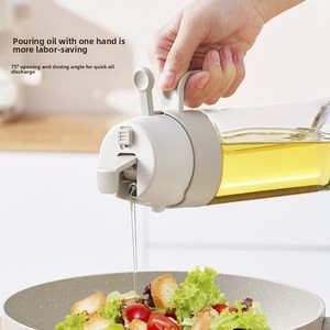 Bouteille pulvérisateur d'huile d'olive pour <span class=keywords><strong>cuisine</strong></span> domestique 350ml 550ml, distributeur de liquide et récipient à condiments avec contrôle de la dose - Product Image 4