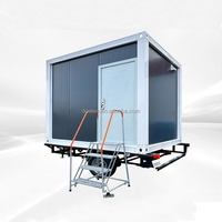 Prêt Navire Thaïlande Maison Conteneur Préfabriquée Portable Modulaire Mobile Petite Maison Roues pour Salon Chambre École Centre Commercial