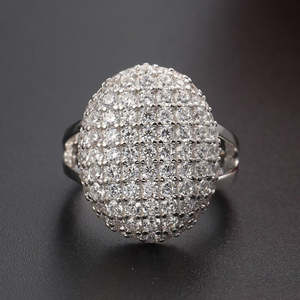 Anillo de Plata de Ley con Diamantes Americanos Estilo Crepúsculo - Product Image 1