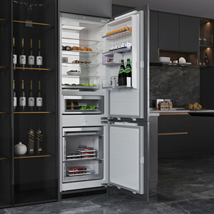 Refrigerador de Doble Puerta Candor para el Hogar, <span class=keywords><strong>Congelador</strong></span> de 276L/308L con <span class=keywords><strong>Congelador</strong></span> Inferior, Compresor, Uso Doméstico, Venta al por Mayor - Product Image 6