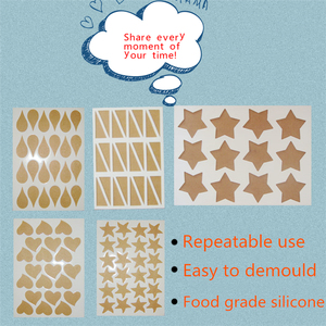 Moules <span class=keywords><strong>en</strong></span> <span class=keywords><strong>silicone</strong></span> <span class=keywords><strong>chocolat</strong></span> pour pâtisserie, motifs cœur, pentagramme, sapin de Noël, format A4, <span class=keywords><strong>petit</strong></span> <span class=keywords><strong>moule</strong></span> <span class=keywords><strong>en</strong></span> papier transfert pour éclairs - Product Image 2
