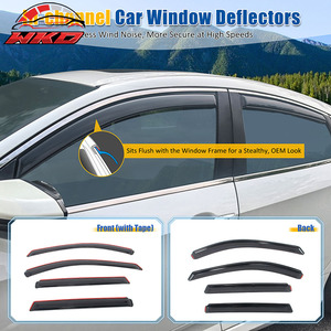 Viseras Acrílicas para Ventanas de Nissan Rogue 14-20, Deflectores de Lluvia y Sol - Product Image 2