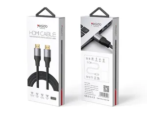 Yesido 4K Mannelijk Naar Mannelijk Zonder Ruis Dynamische Hdr Vergulde Connector Hdmi Hd Hetzelfde Scherm Adapterkabel