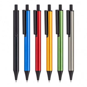Stylo bille en aluminium 1,0 mm avec logo personnalisé, design original, pour écriture professionnelle, promotionnel, en métal, coloré, avec logo personnalisé 1,0 mm pour l'écriture - Product Image 3