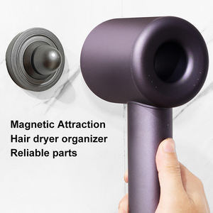 Soporte <span class=keywords><strong>para</strong></span> secador de pelo de cinturón, soporte <span class=keywords><strong>para</strong></span> secador de pelo negro montado en la pared, organizador de herramientas acrílicas <span class=keywords><strong>para</strong></span> el cabello <span class=keywords><strong>para</strong></span> Dayson <span class=keywords><strong>Nural</strong></span>, venta al por mayor, fábrica Oem - Product Image 2