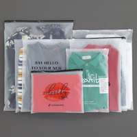Sacs à fermeture éclair auto-adhésifs en PVC personnalisés, impression en gravure, emballage résistant à l'humidité pour vêtements, jeans, t-shirts, chaussures, chaussettes
