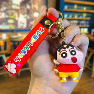 Hot bán Shin-chan khủng long vài <span class=keywords><strong>Keychain</strong></span> Nhật Bản Crayon kim loại mặt dây chuyền cho xe túi nhỏ dệt búp bê Quà Tặng - Product Image 6