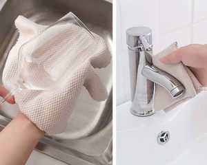 Paño de Microfibra con Diseño Floral para Vidrios, Sin Pelusas, Sin Rayas, de Secado Rápido, Toalla de Limpieza para Ventanas, Paño de Cocina Absorbente y Grueso - Product Image 5